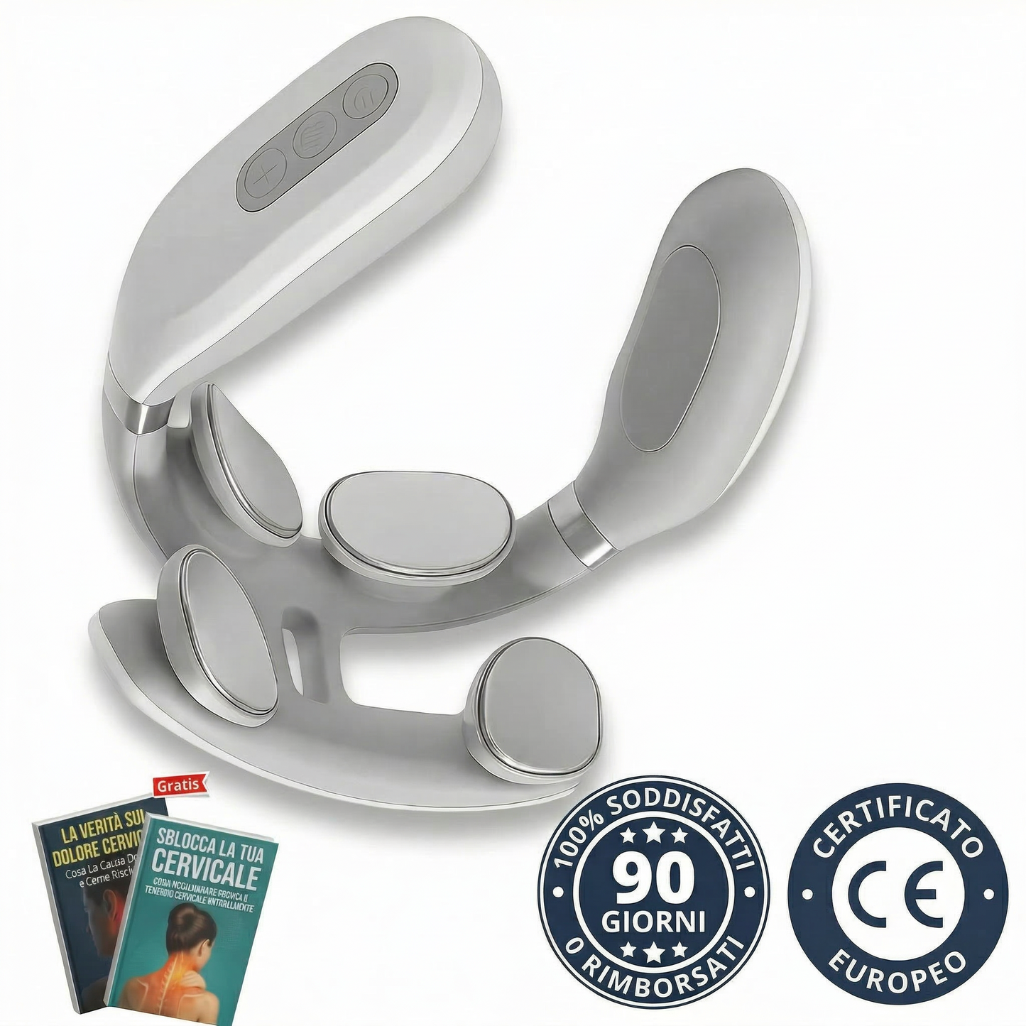 Vertaline™ CerviRest pillow with ergonomic design for neck support, shown in the image against a white background