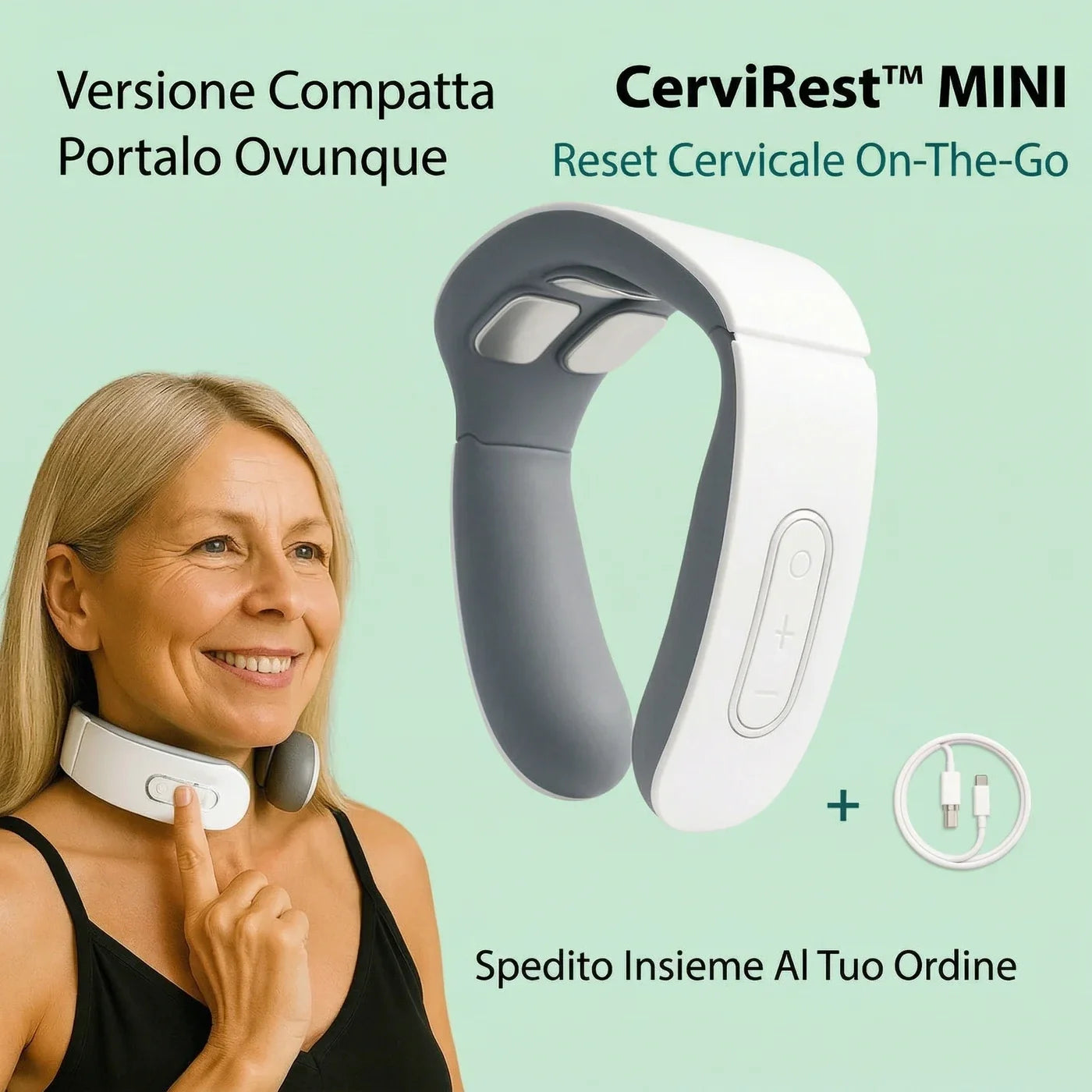 CerviRest MINI, massaggiatore cervicale compatto