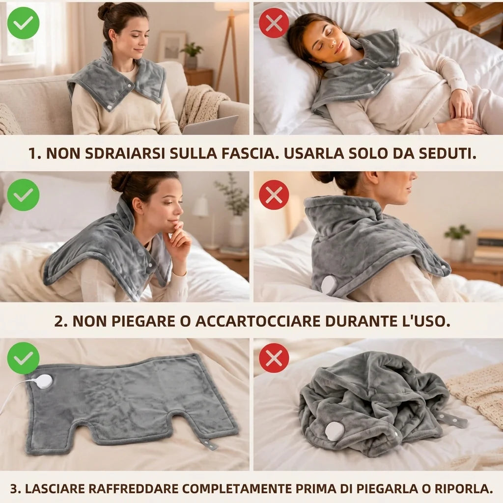 Istruzioni di sicurezza per la fascia riscaldante