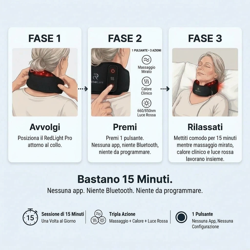 Terapia a Luce Rossa Avanzata per Compressione Nervosa, Vertigini e Recupero Post-Chirurgico