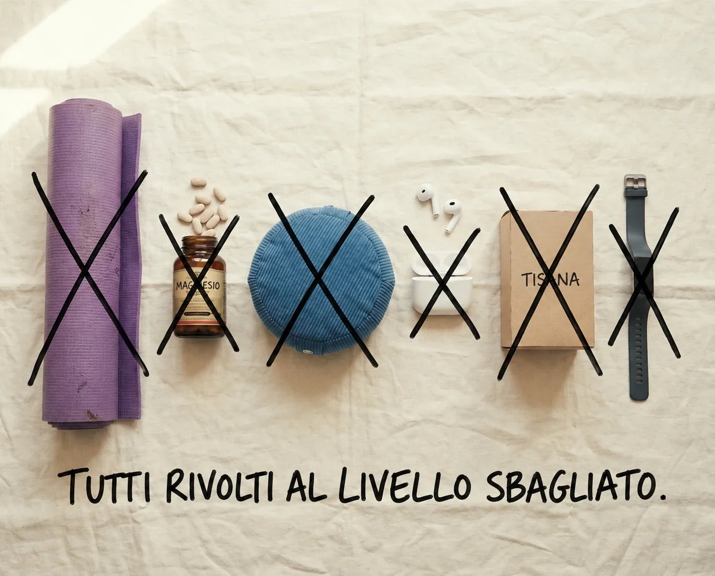Yoga, integratori e altri rimedi: tutti rivolti al livello sbagliato.